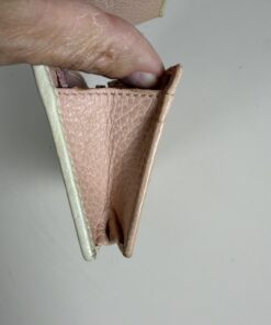 Gucci Bow GG Leather Compact Bifold Wallet Cream and Pink, additional view 8