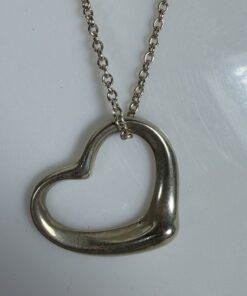 Tiffany & Co. Elsa Peretti Open Heart Pendant Necklace 925, additional view 2