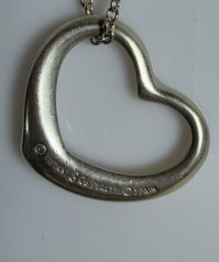 Tiffany & Co. Elsa Peretti Open Heart Pendant Necklace 925, additional view 3